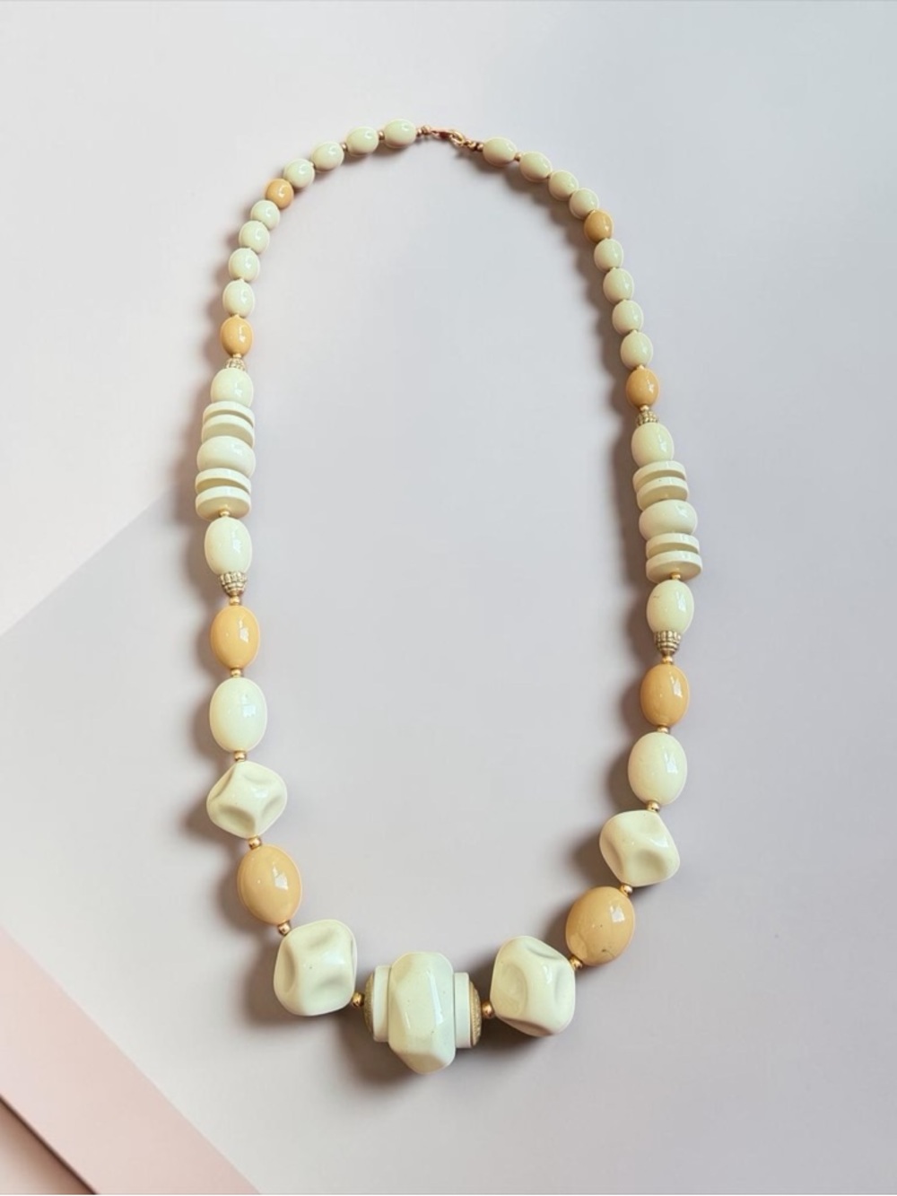 Vintage Trifari Signed Chunky Bead Statement Necklace